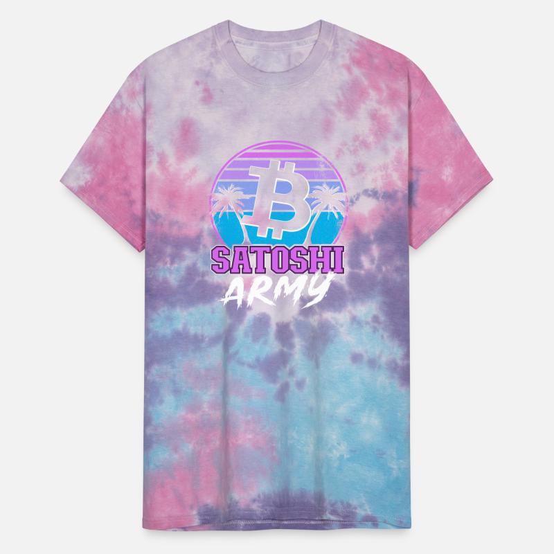 Satoshi Army Retrowave Cryptocurrency Btc Bitcoin