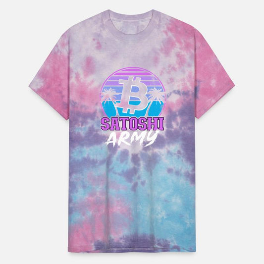 Satoshi Army Retrowave Cryptocurrency Btc Bitcoin