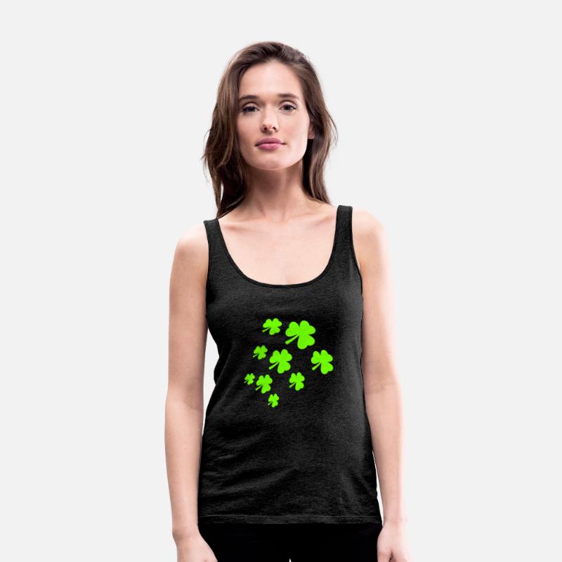 Shamrock Many Trefoil Leaves Green Pattern Cool