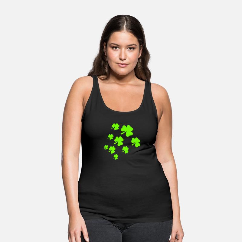 Shamrock Many Trefoil Leaves Green Pattern Cool