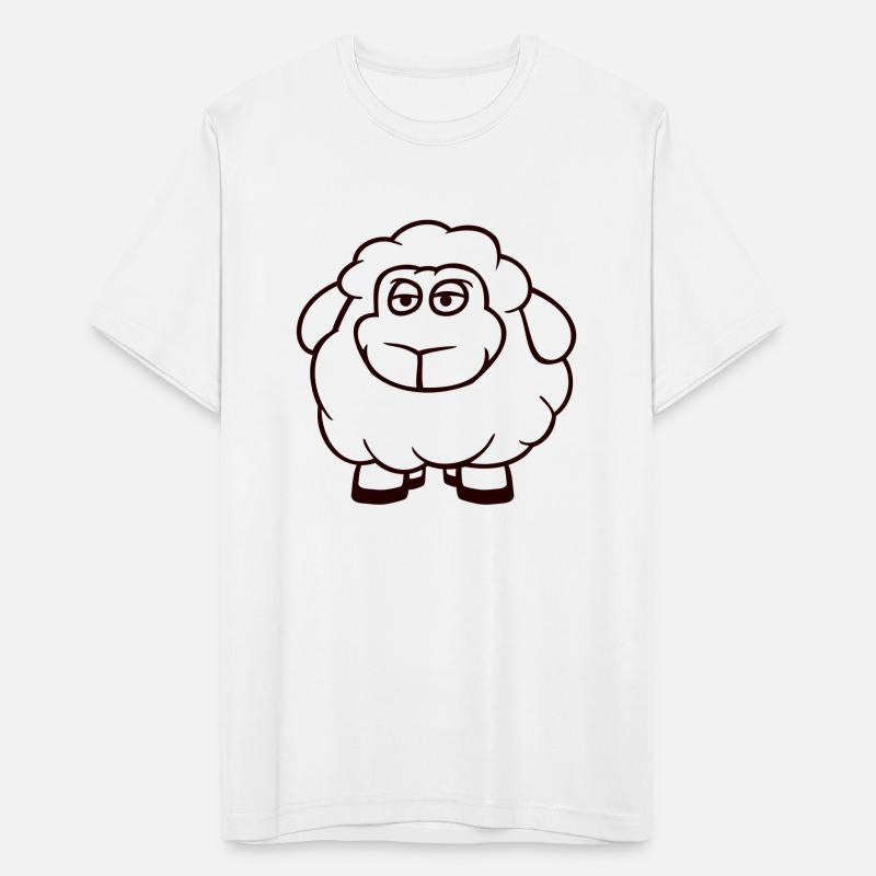 Sheep Baby Standing Bored Tired Cartoon Comic Cool