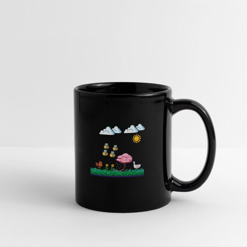 Shirt pixel nature scene pixel art Unisex and kids