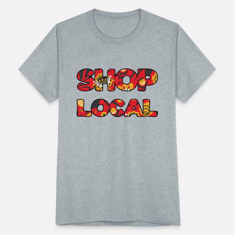 Shop Local red floral