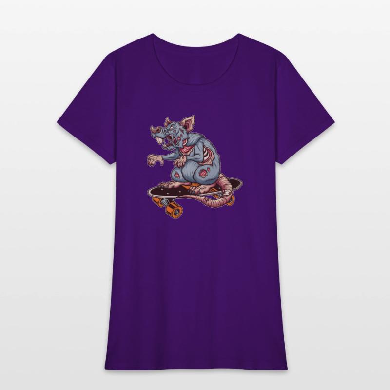 Skateboarder Rat Skater Mouse Zombie Boarder