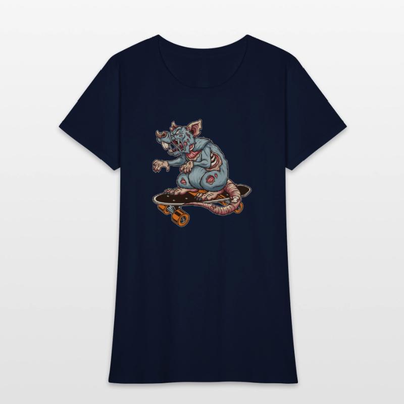 Skateboarder Rat Skater Mouse Zombie Boarder