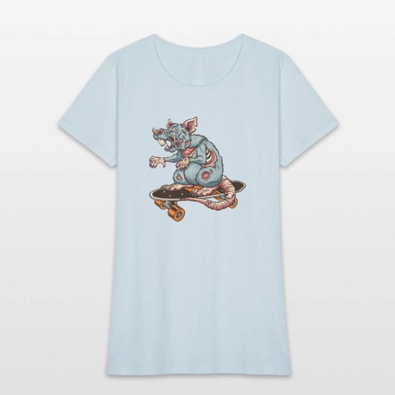 Skateboarder Rat Skater Mouse Zombie Boarder