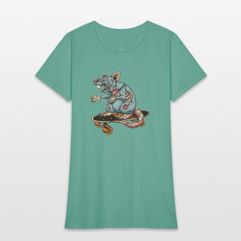 Skateboarder Rat Skater Mouse Zombie Boarder