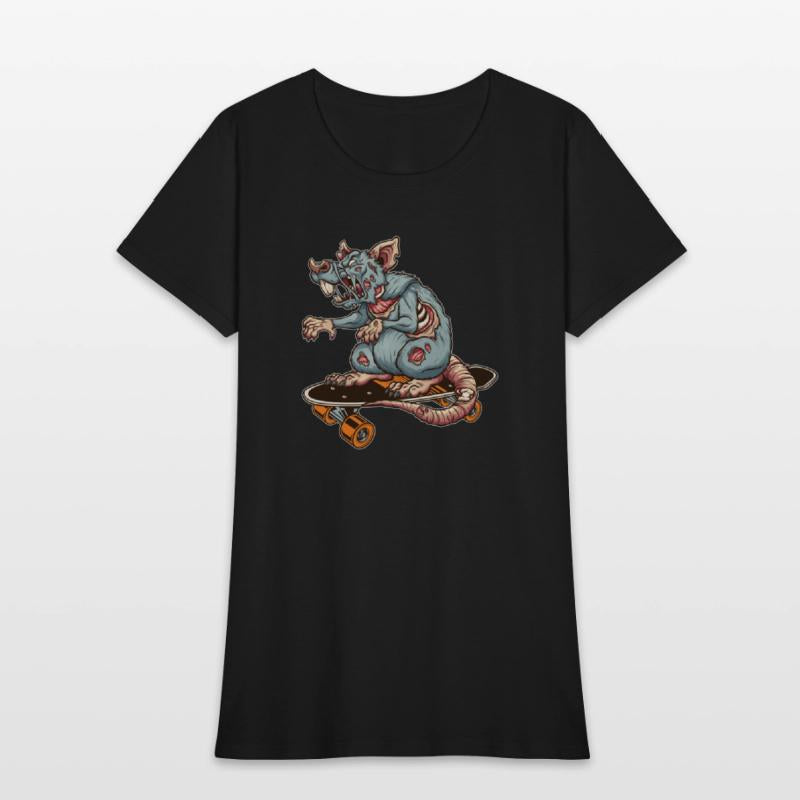 Skateboarder Rat Skater Mouse Zombie Boarder