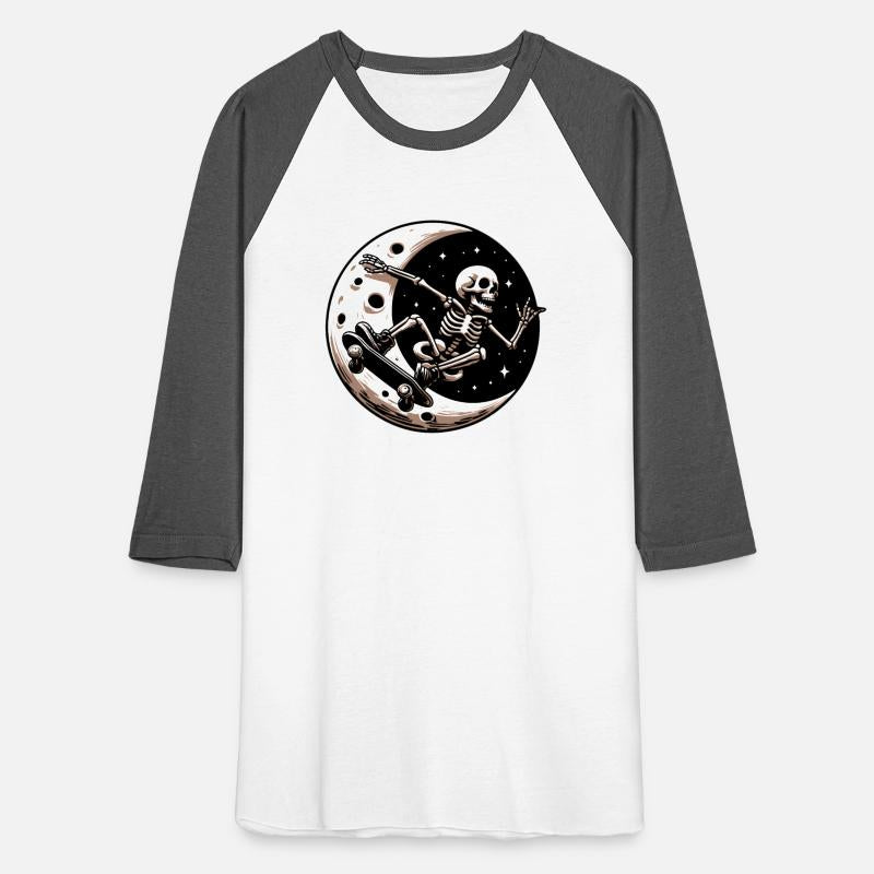 Skating Skeleton Skateboard Moon Space Cool