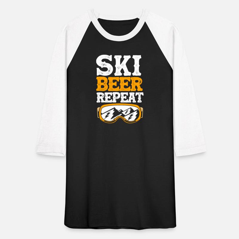 Skiing Beer Lover Winter Sport Ski Beer Repeat