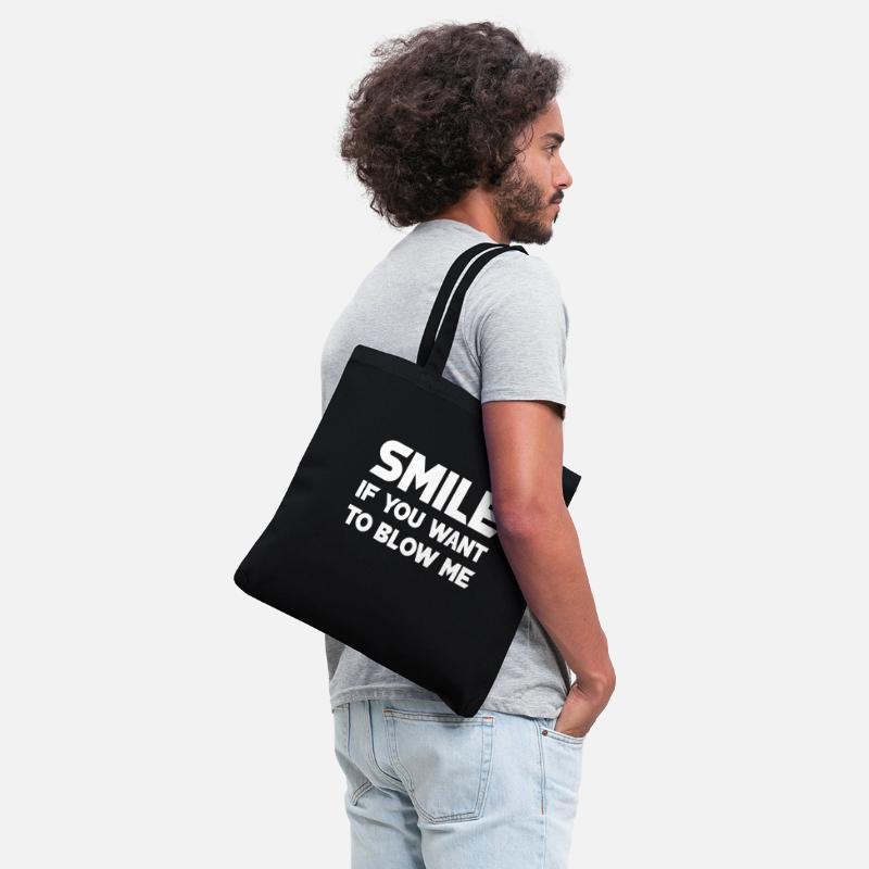 smile if you want to blow me t-shirts