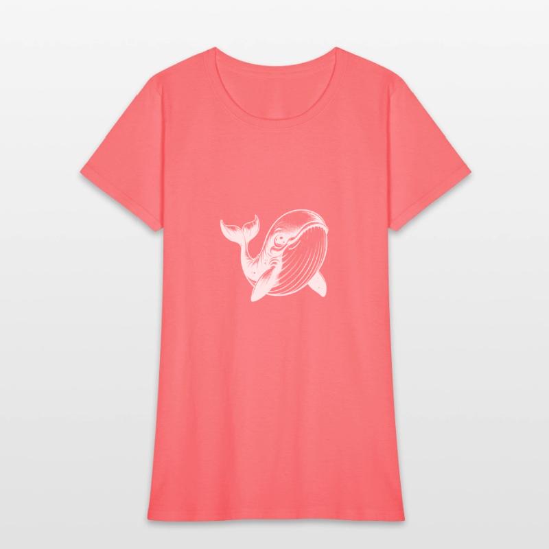 Smiling Children's Blue Whale With Big Eyes