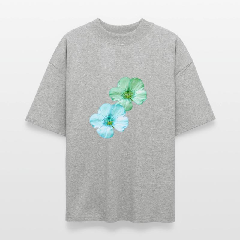 Soft Floral Design in Green and Blue