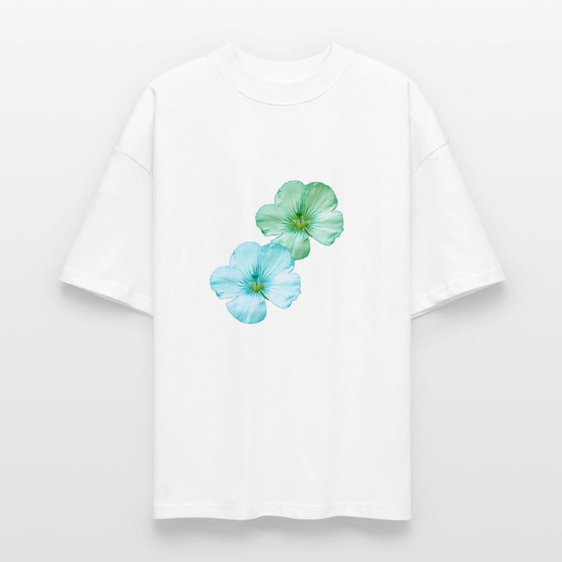 Soft Floral Design in Green and Blue