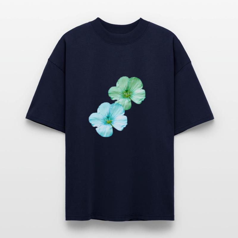 Soft Floral Design in Green and Blue