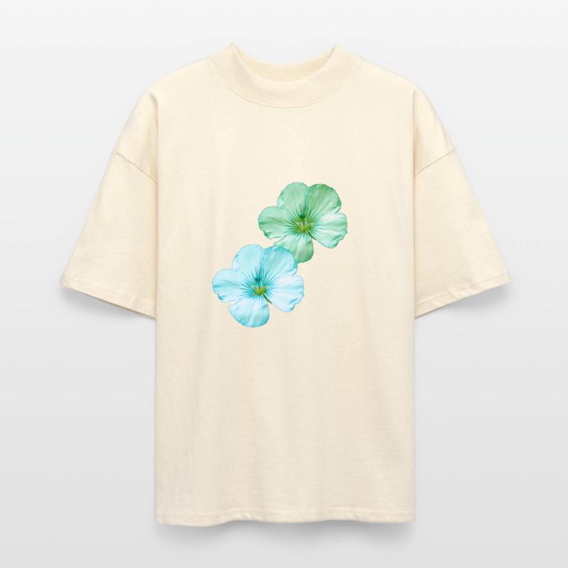 Soft Floral Design in Green and Blue