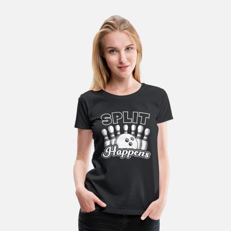 Split Happens Bowling Player Funny Bowling Shirt