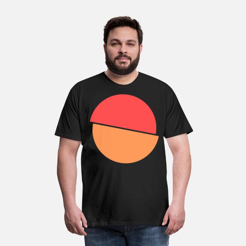 Split Squiggle Red And Orange Design