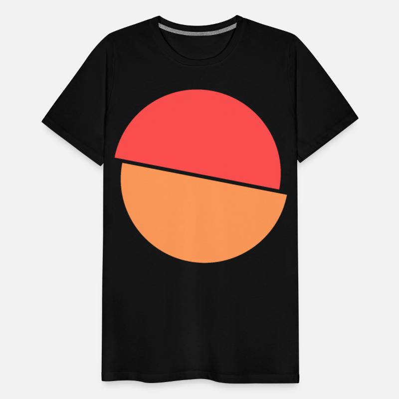 Split Squiggle Red And Orange Design