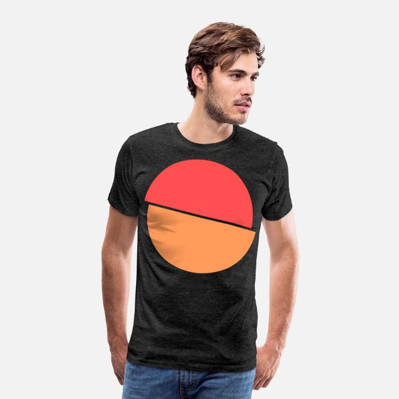 Split Squiggle Red And Orange Design