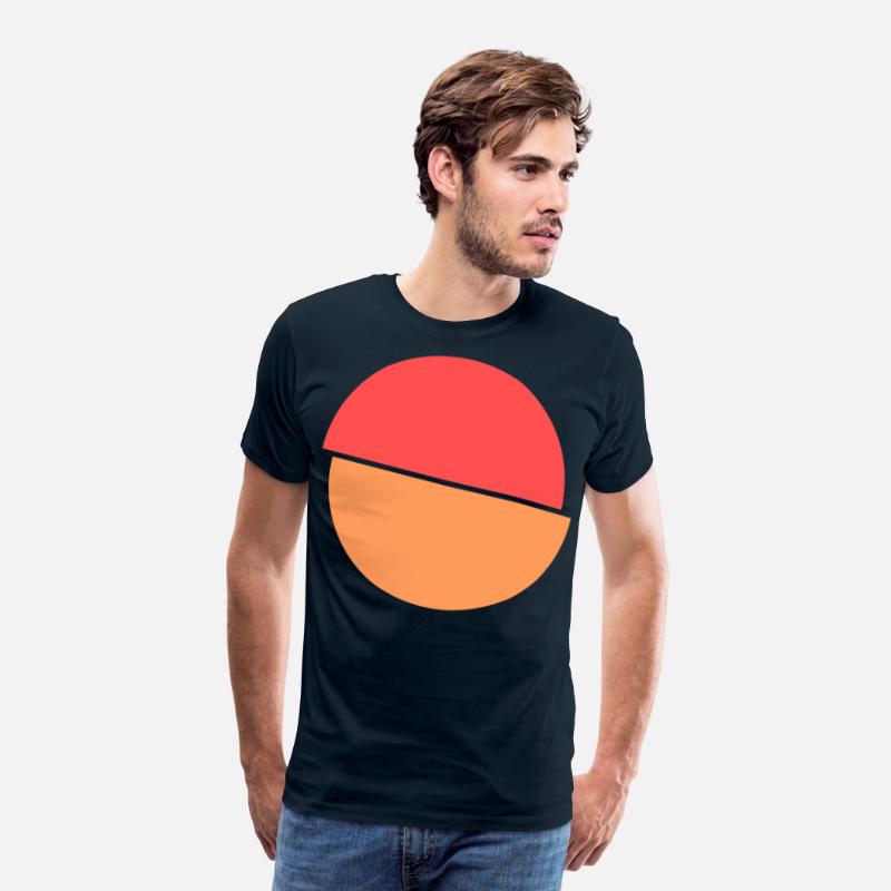 Split Squiggle Red And Orange Design