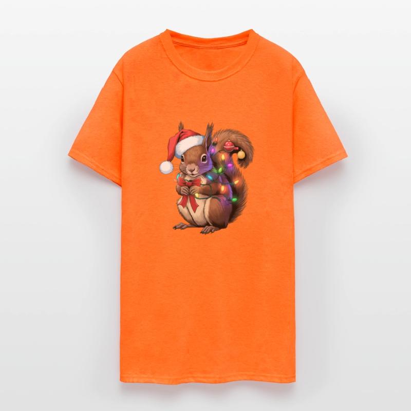 Squirrel Christmas Lights Xmas Party Family