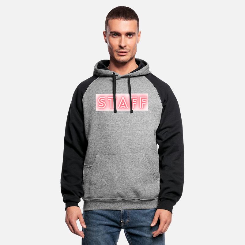 Staff text neon write