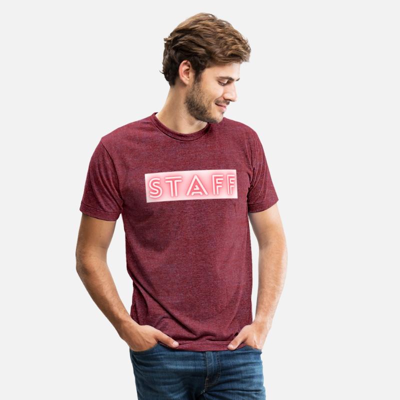 Staff text neon write