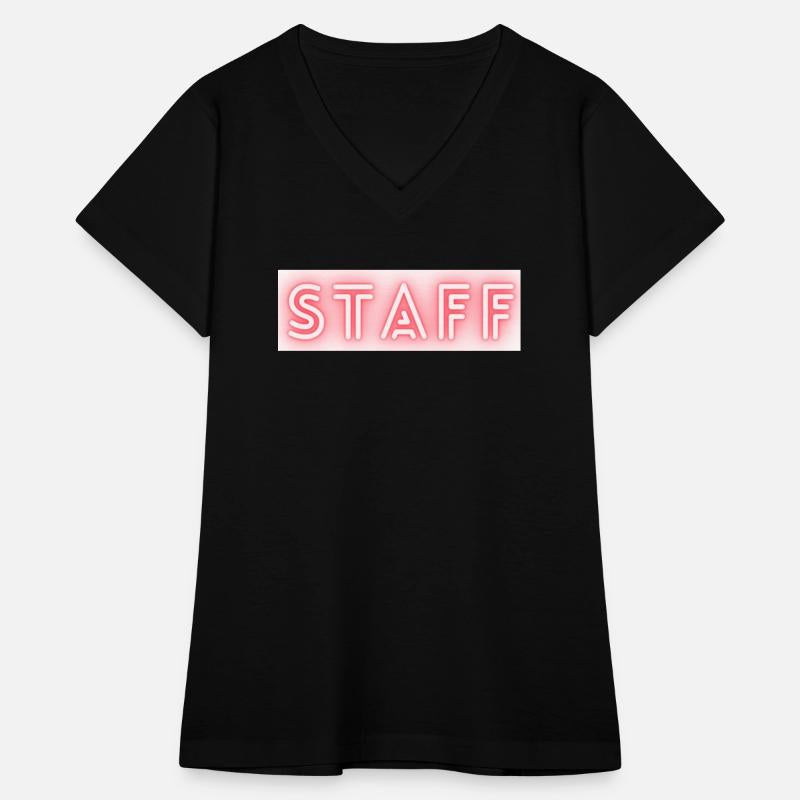 Staff text neon write