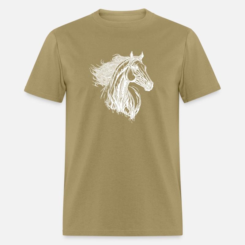 Stallion With Elegant Mane In The Wind Horse