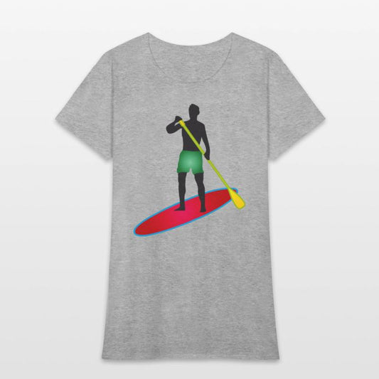 Stand up paddling - man with paddle board