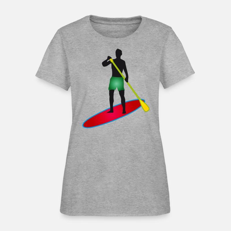 Stand up paddling - man with paddle board