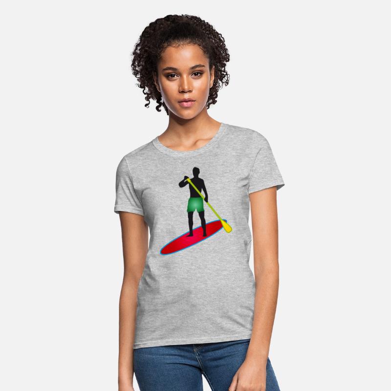 Stand up paddling - man with paddle board