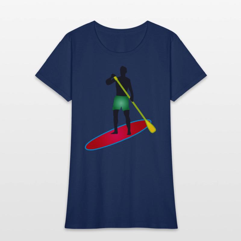 Stand up paddling - man with paddle board