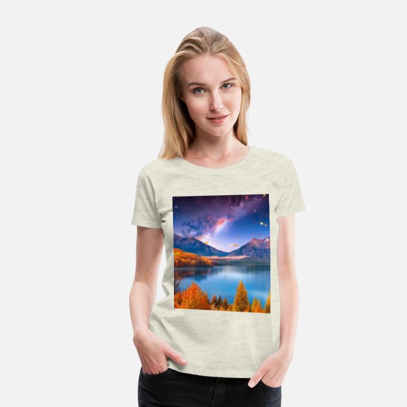 "Starry Autumn By The Lake"