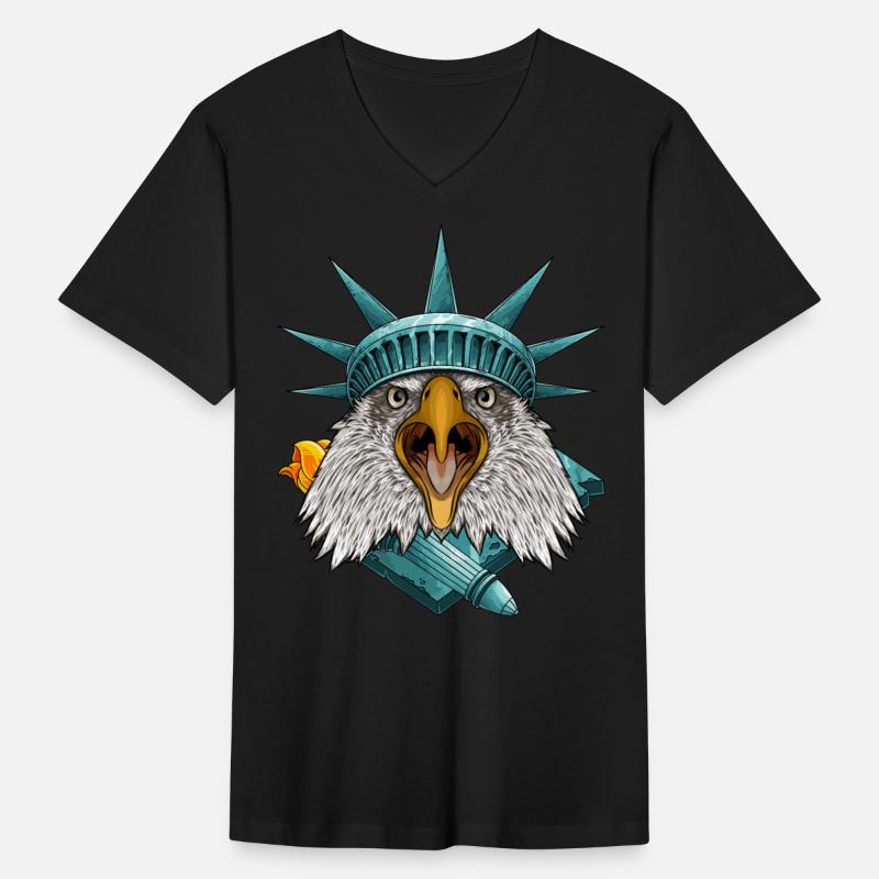 Statue Of Liberty Eagle 4th Of July Animal USA Ame