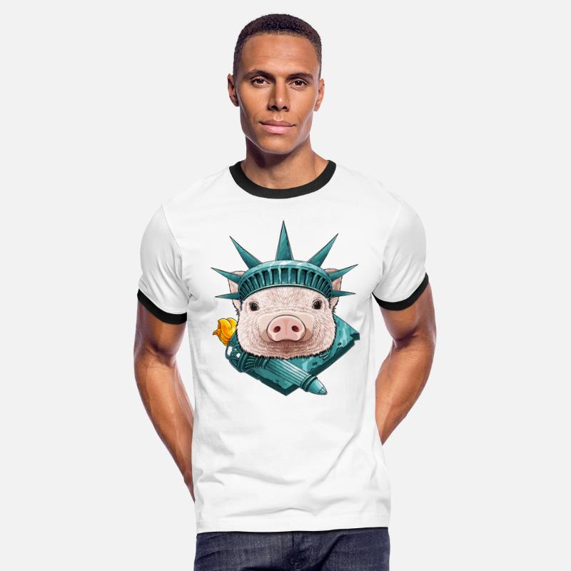 Statue Of Liberty Pig 4th Of July Farm Animal USA