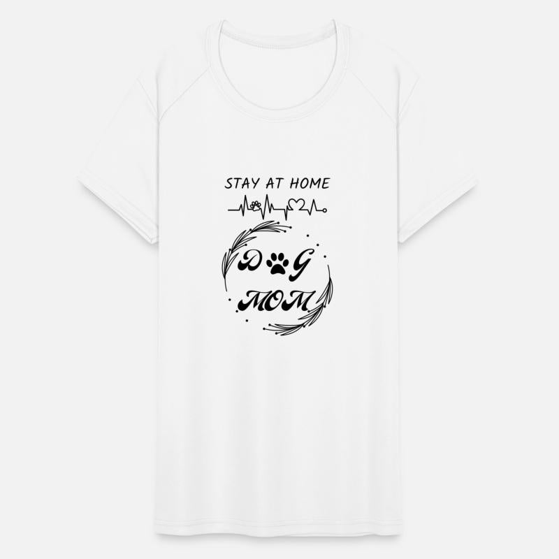 Stay At Home With Dog Mom TShirt