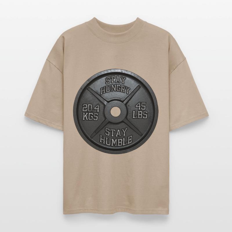 Stay Hungry, Stay Humble - Barbell Plate