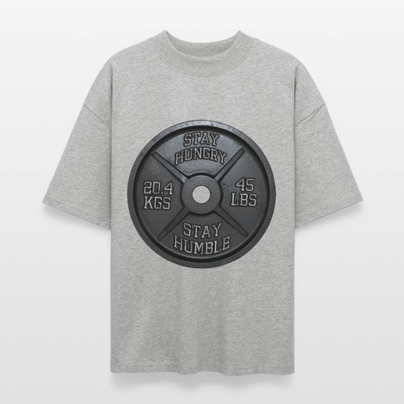 Stay Hungry, Stay Humble - Barbell Plate