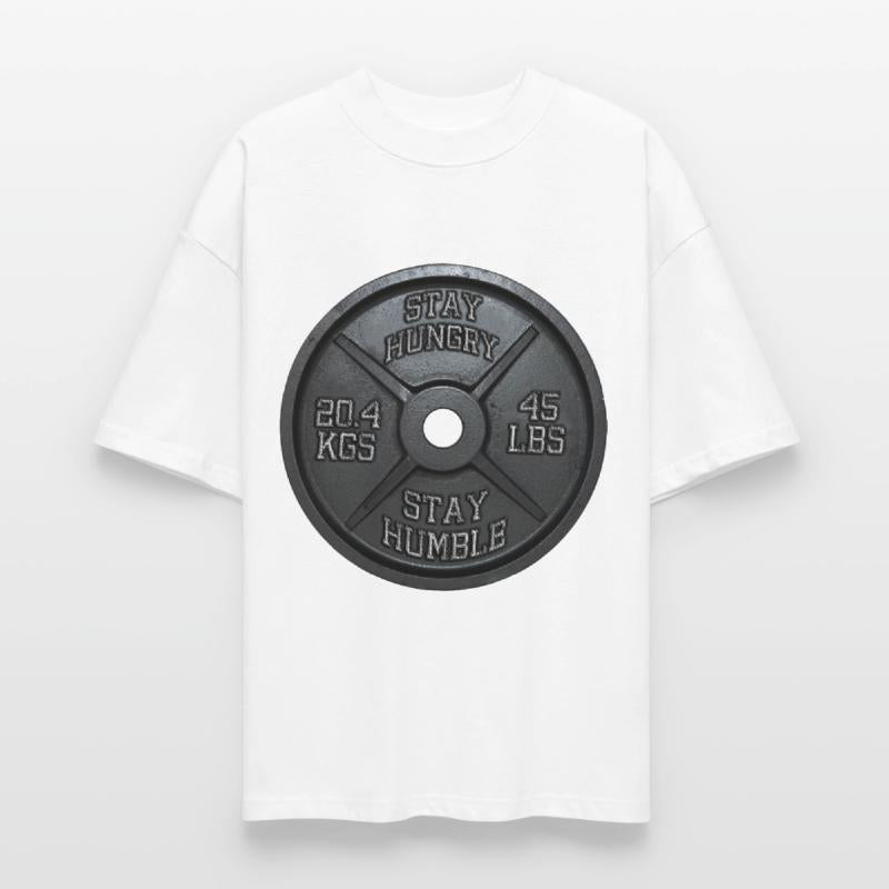 Stay Hungry, Stay Humble - Barbell Plate