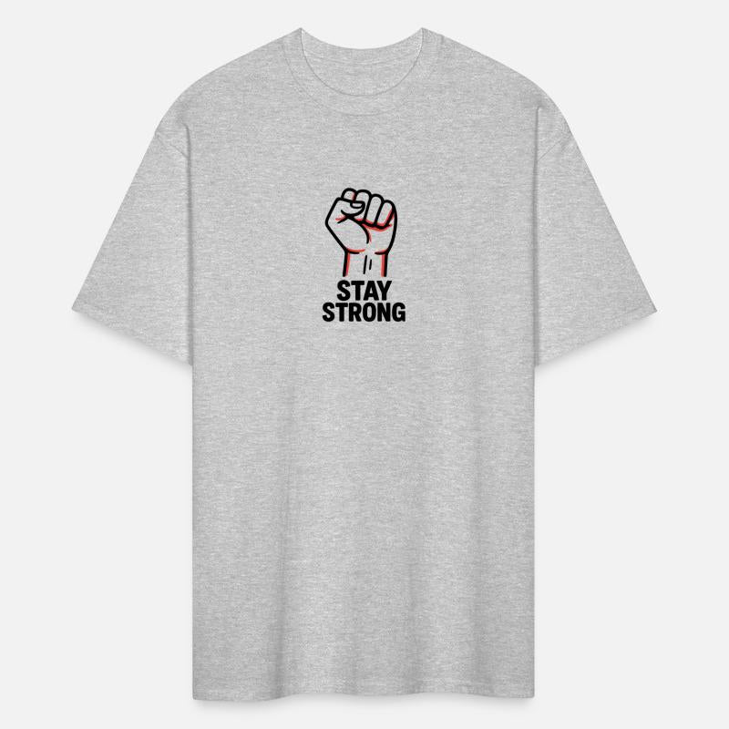 Stay Strong – Raised Fist Motivational Art