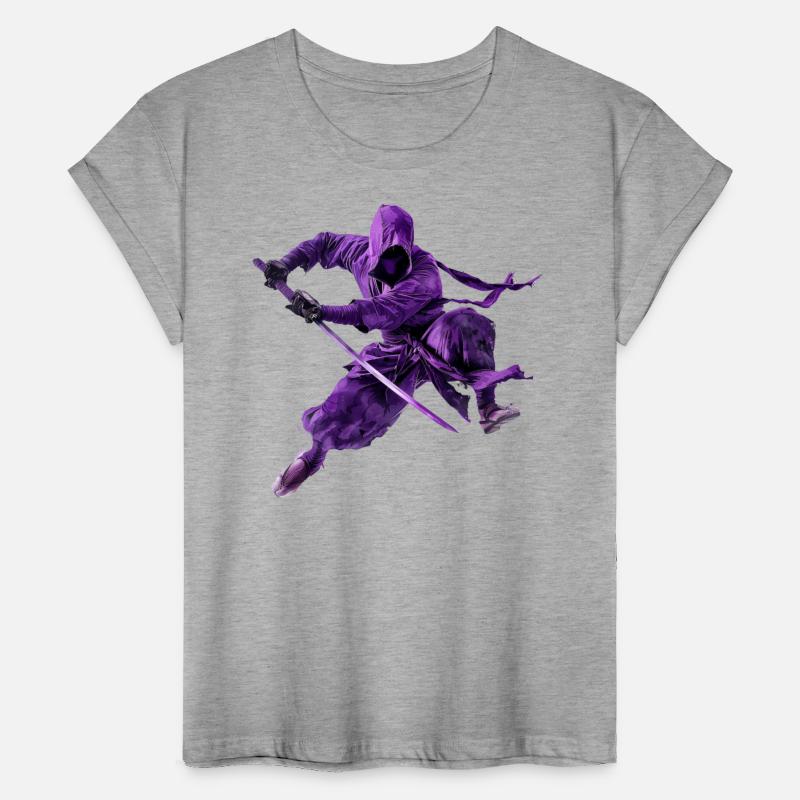 Stealthy Samurai in Purple Armor