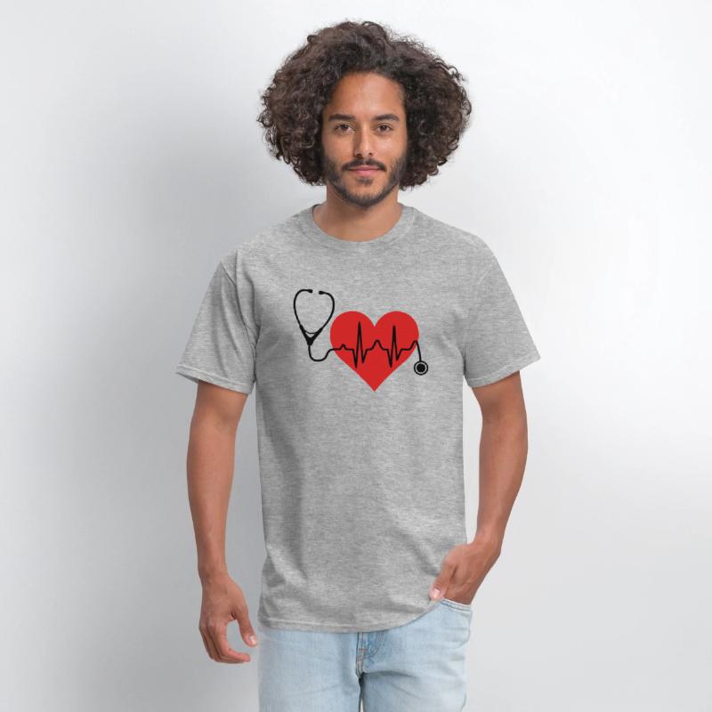 Stethoscope Heartbeat Heart T Shirt