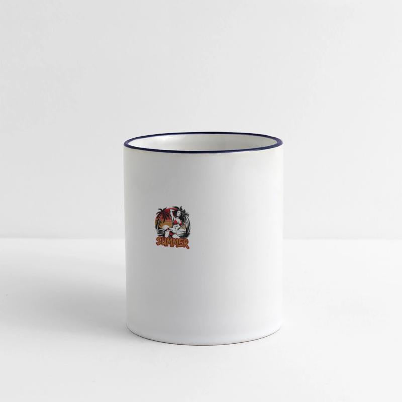 Summer Vibes with Sunset, Beach, Palm Trees, and