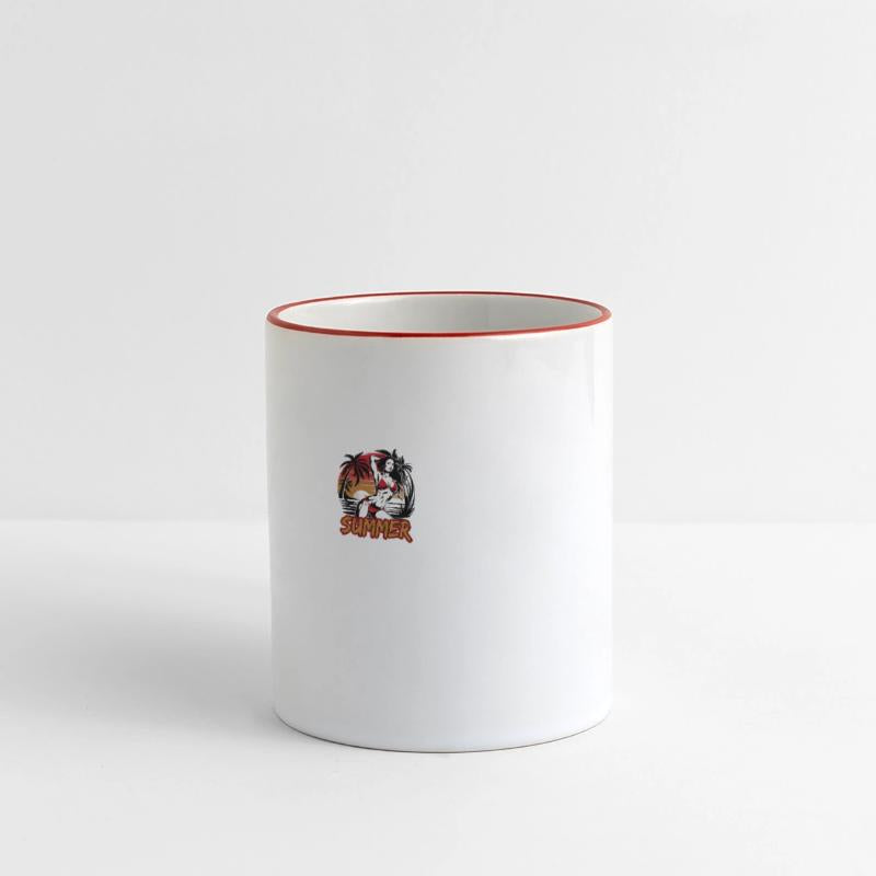 Summer Vibes with Sunset, Beach, Palm Trees, and