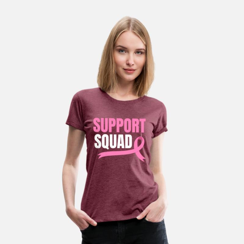 Support Squad Breast Cancer Chemo Pink Ribbon
