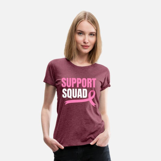 Support Squad Breast Cancer Chemo Pink Ribbon