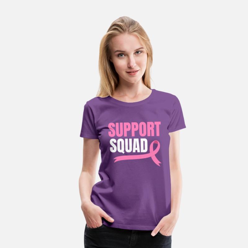 Support Squad Breast Cancer Chemo Pink Ribbon