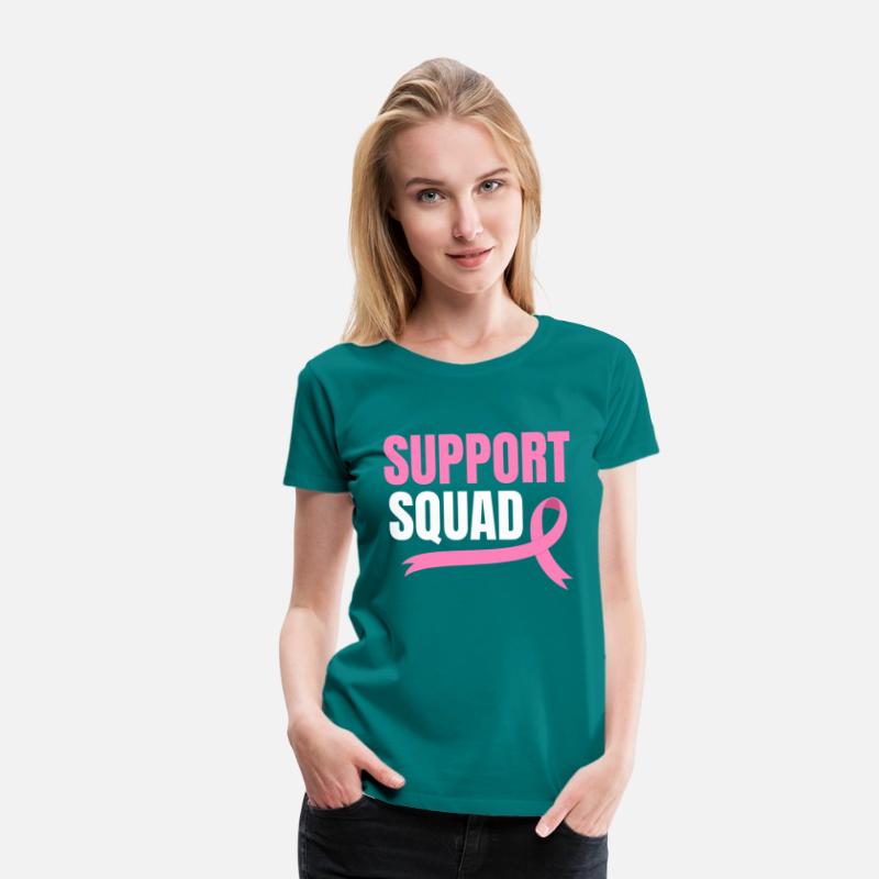 Support Squad Breast Cancer Chemo Pink Ribbon